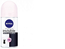 Дезодорант Nivea 50мл рол Нев.защ.д/черн.и белого clear роз.жен.(Nivea)82240/5264