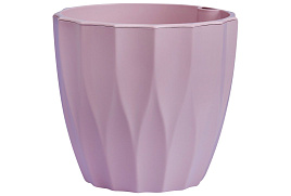 Кашпо цветочное 3л Флюте 066335/1937 бисквитный со вставкой
