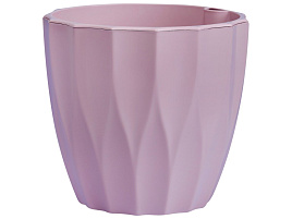 Кашпо цветочное 3л Флюте 066335/1937 бисквитный со вставкой