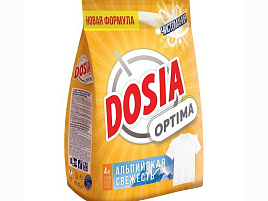 Стиральный порошок Дося Автомат 4кг. Альпийская свежесть. Оптима