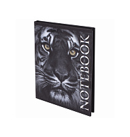 Блокнот 80л. BRAUBERG 123244 "Тигровый", А6, ламинированная обложка, выборочный лак, клетка