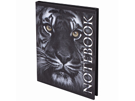 Блокнот 80л. BRAUBERG 123244 "Тигровый", А6, ламинированная обложка, выборочный лак, клетка