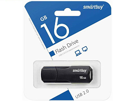 Флеш-драйв Smart Buy 16Gb SB16GBCLU-K CLUE Black черный