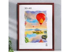 Фоторамка 30*40 дерево Красное дерево 1702