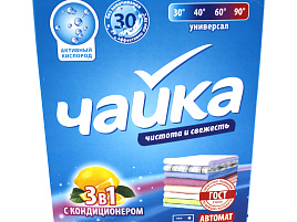 Стиральный порошок Чайка 400г автомат 3в1 Универсальный.