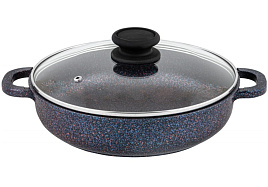 Жаровня 28см с/кр ТС9283/7097 Традиция мрамор