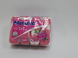 Мыло Maryna 1+1 4*90гр Розовый пион