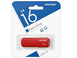 Флеш-драйв Smart Buy 16Gb SB16GBCLU-R CLUE Red красный 3066