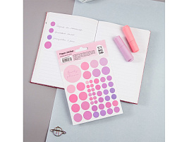 Наклейки MESHU MS_41677 "Beauty planner pink", 12*18см, 47 наклеек, европодвес
