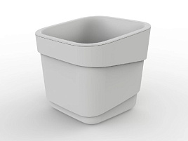 Кашпо цветочное 2,2л Hills молочный с/п 4072