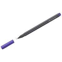 Ручка кап. Faber-Castell 151637 "Grip Finepen" сине-фиолетовая, 0,4мм, трехгранная