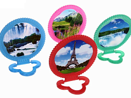 Зеркало настольное 695-003 Бусинки 12см