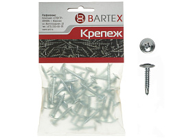 Саморез универсальный 4,2*19 с пресшайбой 50шт Bartex 0541