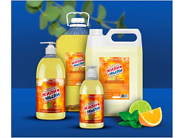 Мыло жидкое 5л. Жили-Мыли Цитрус бутыль