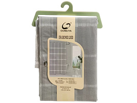 Шторка для ванной 180*180 ПЕВА серые квадраты 507579/Y4-11161