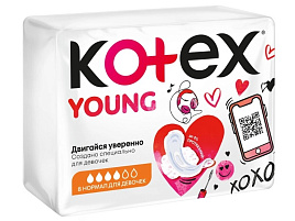 Прокладки Kotex Янг Нормал 8шт.