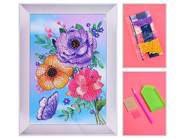 Алмазная мозаика 17,5*23,5 00-7602 Красивый букет