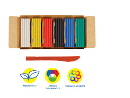 Пластилин 6цв. Енот в сказке МП_41707 72г, со стеком, картон