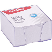 Блок для записей Berlingo ZP8607 9*9*4,5 "Premium", пластиковый бокс, белый, 100% белизна