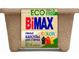 Стиральный порошок Капсулы Bimax ЭКО 12шт Колор
