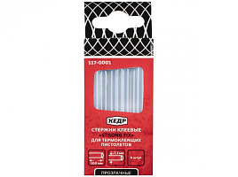 Клеевой стержень 7,2*100мм 6шт в упак. прозрачный 117-0001