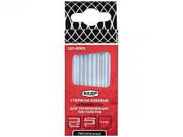 Клеевой стержень 7,2*100мм 6шт в упак. прозрачный 117-0001