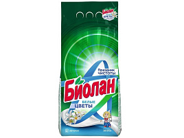 Стиральный порошок Биолан Автомат 9000г.Белые цветы (Казань)