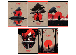 Тетрадь 48л.  Т5ск48_вл 64179 "Мечтательный лес", выб. лак