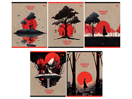 Тетрадь 48л.  Т5ск48_вл 64179 "Мечтательный лес", выб. лак