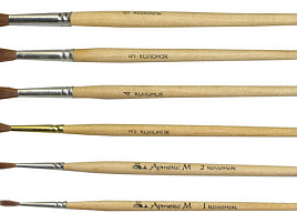 Кисть Колонок №1 живописная круглая