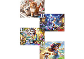 Пазл 54эл. ЛЮБИМЫЕ ПАЗЛЫ ДЛЯ ДЕВОЧЕК П54-8711