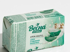Мыло Весна 140г Алоэ и овсяное молочко(Самара)6210