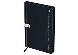 Ежедневник датированный 2027г. А5 BG DdА5_68147 "Monochrome. Black", 176л., 7БЦ, черный, soft touch