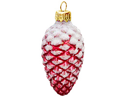 Шишка в снегу Ё ФУ-2-90/11 красная глянец упак