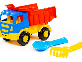 Автомобиль 8991 Салют самосвал+грабли№2, совок№2