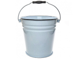 Ведро 12л эмаль без крышки С1124 белый рябчик