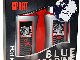 Набор мужской Blue Marine Sport (шамп+гель д/д)4715/0232