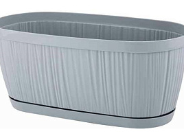 Кашпо цветочное 2,7л Barcelona 623310025/6534 утренний туман с поддоном