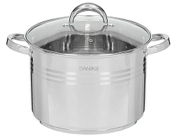 Кастрюля нержавейка 12л SD-6BP-12/9065 Daniks Общепит индукция