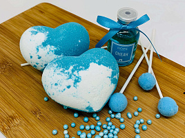 Бомбочки для ванн 125г Сердце Голубая лагуна 4170
