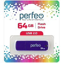 Флеш-драйв Perfeo USB 64Gb C05 фиолетовый