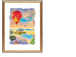 Ф/рамка 30*40 309 пластик Коричневый/Золото