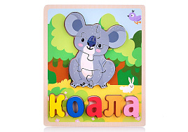 Логическая игрушка D2021-5 Коала пазл-вкладыш