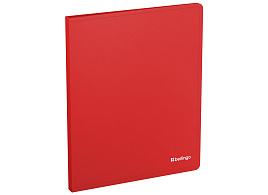 Папка с бок.мет.приж. Berlingo FSc_A4982 "Soft Touch" А4, 17мм, 700мкм, красная, с внутр. карманом