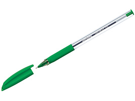 Ручка Berlingo 07113 "Triangle 110" зеленая, 0,7мм, трехгран., грип