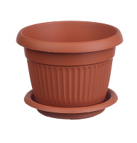 Кашпо цветочное 26л Ливия М3028/ терракот с/п