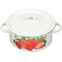 Кастрюля эмаль 2л С1610*59 с декором Сибирские товары