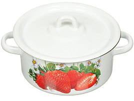 Кастрюля эмаль 2л С1610*59 с декором Сибирские товары