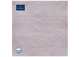 Салфетки 20л.3-х сл.Арт Bouguet 33*33 Барокко цвет камня