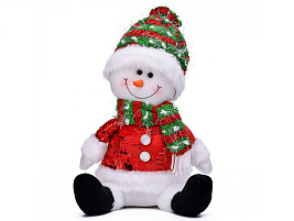 НГ Мягкая игрушка Снеговик 28см S2353